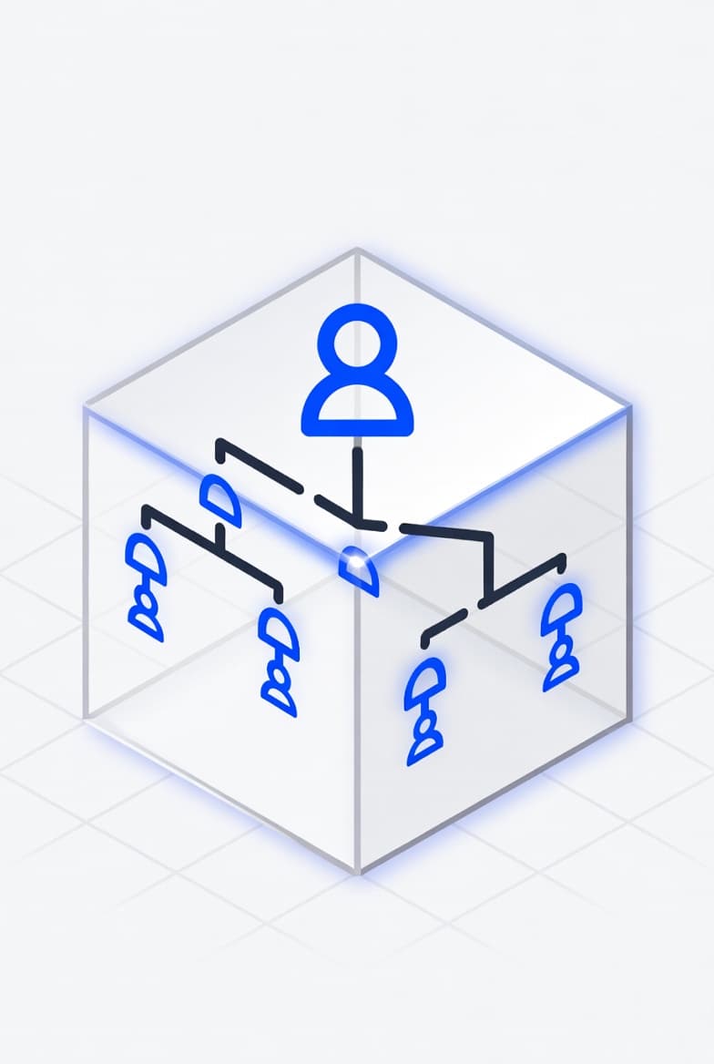 Family office CFO reviewing fragmented entity ownership documents and succession planning materials at desk