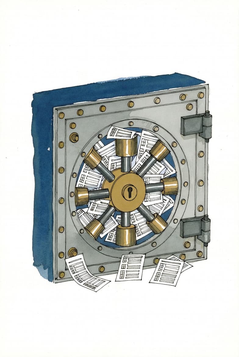 Family office CFO reviewing multiple spreadsheets while implementing a centralized reporting platform to reduce spreadsheet risk and improve data governance.